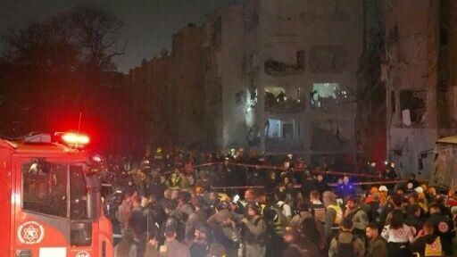 Scene at Israeli town of Arad after Iranian missile strike