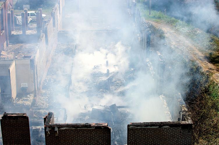 PHOTOS: Old Camp Hill School destroyed by fire