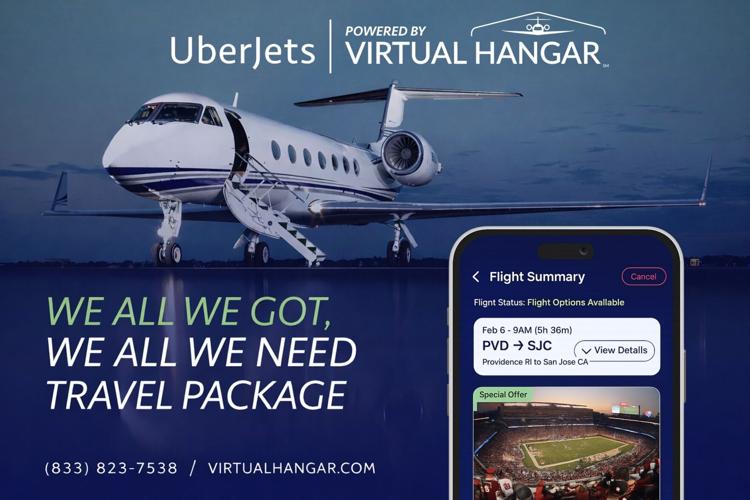 A nonstop private jet departure from Providence launches an exclusive Big Game weekend for New England fans.