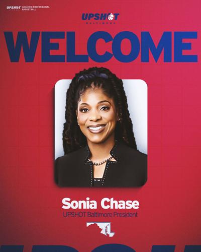 Maryland native and WNBA trailblazer Sonia Chase named President of UPSHOT Baltimore.