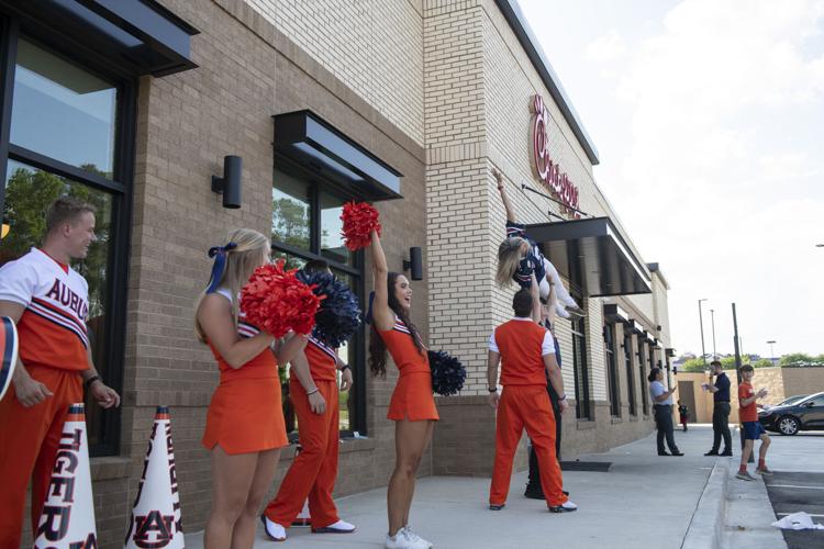 PHOTOS: Cheerleaders visit Chick-fil-A Alexander City