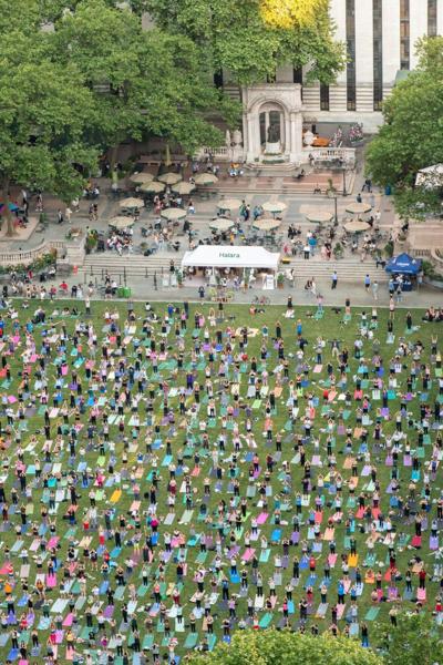 Bryant Park Yoga presented by Halara