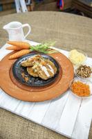 Carrot Cake Pancakes with Cream Cheese Glaze