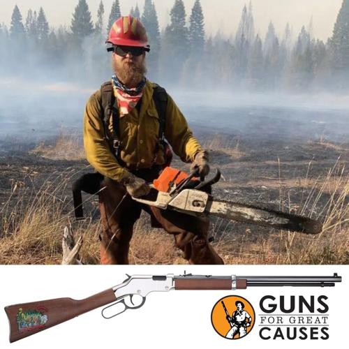 Wildland firefighter Joel Eisiminger is shown on the fireline during wildfire operations in the American West. Henry Repeating Arms has created a limited-edition “Joel’s Wildfire” Golden Boy Silver rifle, with proceeds from 50 rifles donated through its...