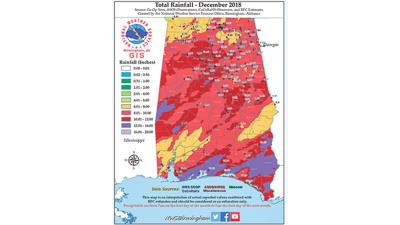 Alex City had 2nd-wettest December since 1969; rain may continue into summer