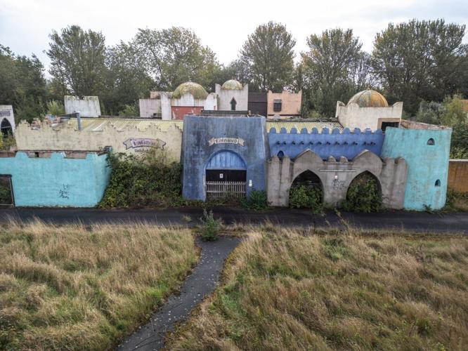 Abandoned theme park closed 10 years ago reclaimed by nature with eerie photos