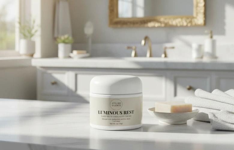 Luminous Rest Sleep Plus Collagen Cream jar