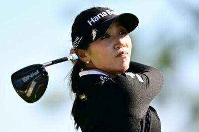 New Zealand's Lydia Ko is tied for the 36-hole lead in the LPGA Tournament of Champions in Orlando, Florida