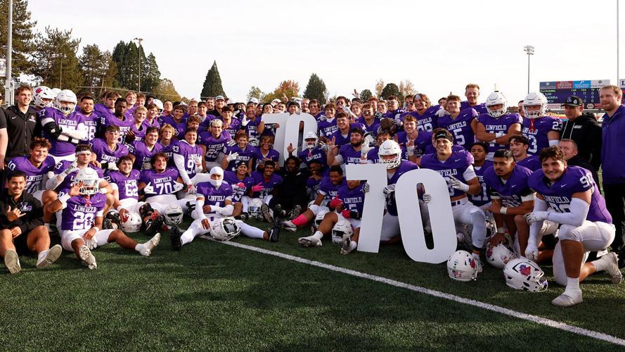 Linfield University's football team celebrates its 70th consecutive winning season, extending "The Streak".