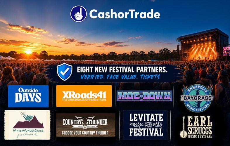 Outside Days, XRoads41, moe.Down, WinterWonderGrass, Levitate Music & Arts Festival, Annapolis Baygrass Music Festival, and Country Thunder Music Festivals join a growing network built on verified, fan-first resale.