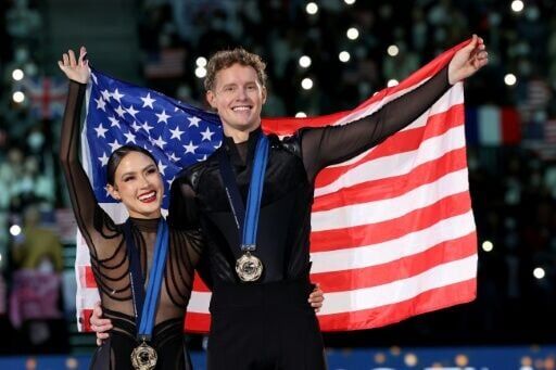 Madison Chock and Evan Bates won the ice dance title at the Grand Prix Final in Nagoya