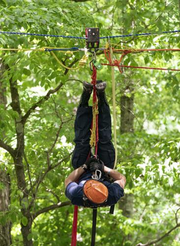 Firefighter train for technical rescues at the Sportsplex