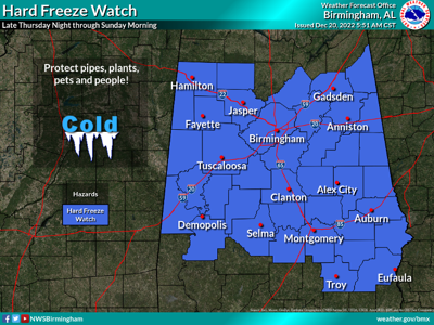 Brutal cold coming to the area before Christmas
