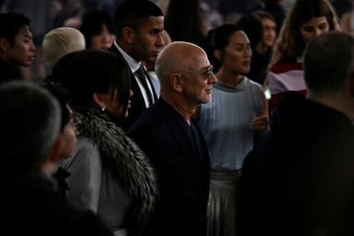 Amazon founder Jeff Bezos and his wife Lauren Sanchez attended the Christian Dior show