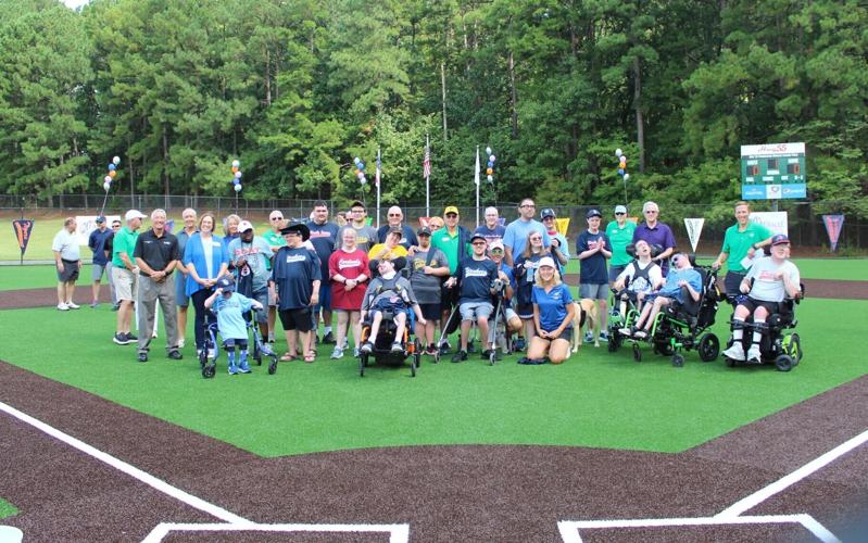 Families, Players, and Coaches Celebrating 20 Years of Miracle League of the Triangle