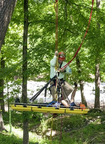 Firefighter train for technical rescues at the Sportsplex