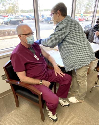 No qualms about COVID-19 vaccine at Russell Medical