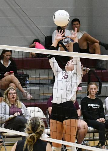 PHOTOS: Horseshoe Bend volleyball visits Elmore County