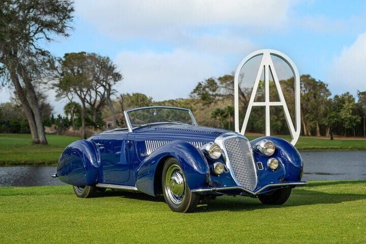 The Amelia Concours-Winning 1938 Alfa Romeo 8C 
Earns The Peninsula Classics Best of the Best Award 2025