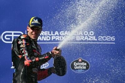 Aprilia Racing's Italian rider Marco Bezzecchi won his fifth MotoGP race in a row at the US Grand Prix in Austin, Texas