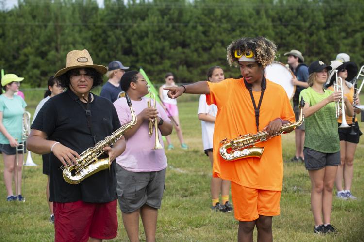 PHOTOS: Wetumpka High Pride of the Tribe Band prepares for halftime show
