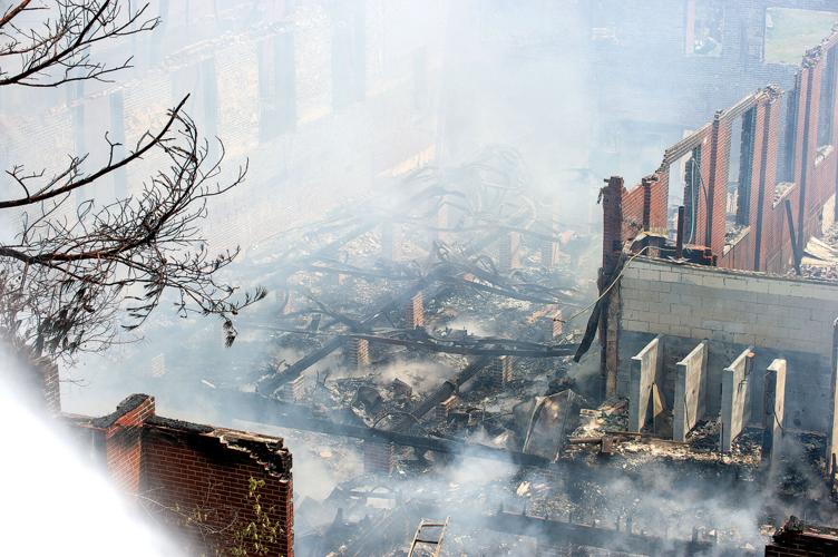 PHOTOS: Old Camp Hill School destroyed by fire