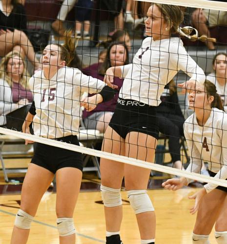 PHOTOS: Horseshoe Bend volleyball visits Elmore County