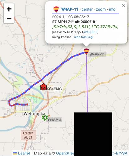 PHOTOS: Wetumpka High School launches weather balloon