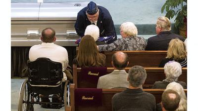 Alexander City Veterans Honor Guard pays Bryant full military respects