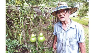 GURU OF GOURDS: Yarbrough uses life experiences in all he does
