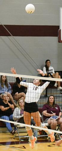 PHOTOS: Horseshoe Bend volleyball visits Elmore County