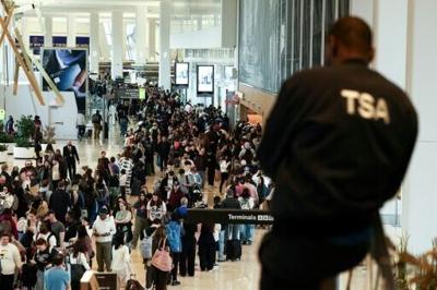 A lapse in government funding has caused misery at US airports, which are struggling to screen travelers