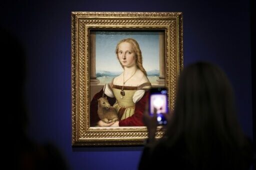 The exhibition brings together works from museums including France's Louvre 