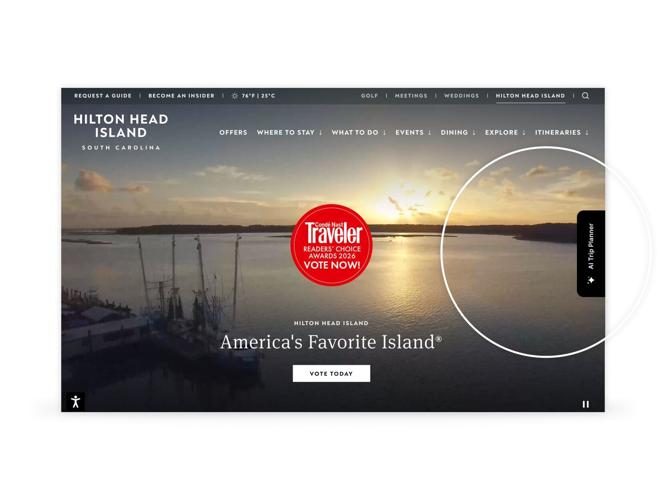 Partnership will help travelers discover and plan personalized Hilton Head Island experiences.