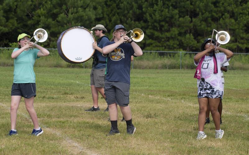 PHOTOS: Wetumpka High Pride of the Tribe Band prepares for halftime show