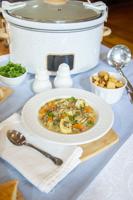 Slow Cooker  Sausage Tortellini Soup