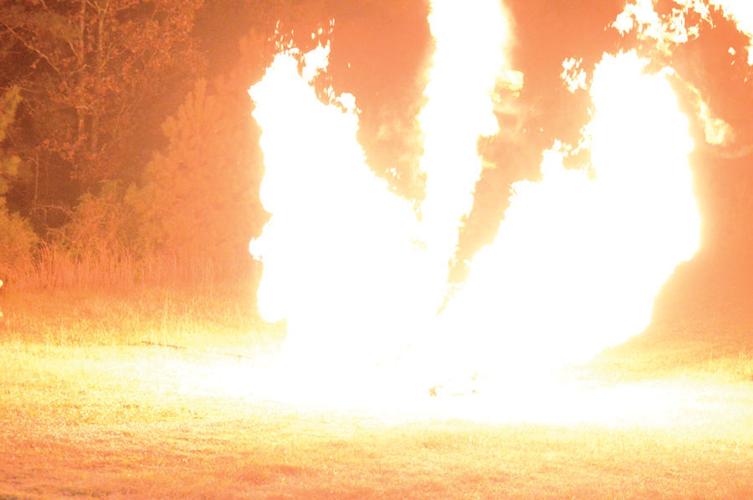 Local VFD’s fight propane tank blaze in combined practice session