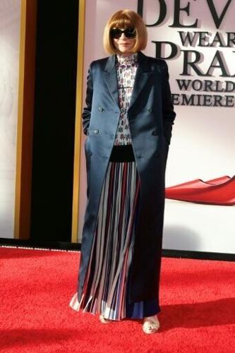 British-US fashion editor Anna Wintour is considered the inspiration for the title character of "The Devil Wears Prada"