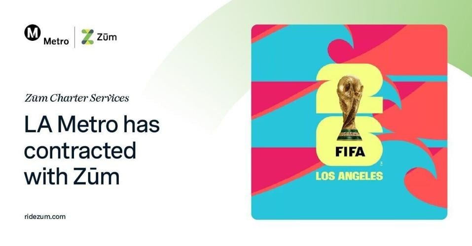 The Los Angeles County Metropolitan Transportation Authority (Metro) has contracted with Zūm, a leader in modern student mobility, to be an official transportation provider during the FIFA World Cup 2026™ tournament in Los Angeles.
