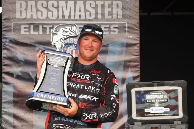 Canadian pro Evan Kung has won the 2026 Lowrance Bassmaster Elite at St. Lawrence River with a four-day total of 109 pounds, 9 ounces and officially qualified for the 2027 Bass Pro Shops Bassmaster Classic presented by Under Armour.