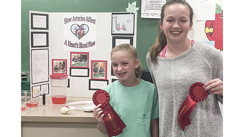 Alexander City Middle School students conduct research for science fair
