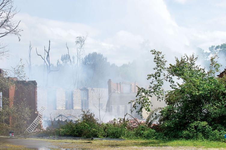 PHOTOS: Old Camp Hill School destroyed by fire