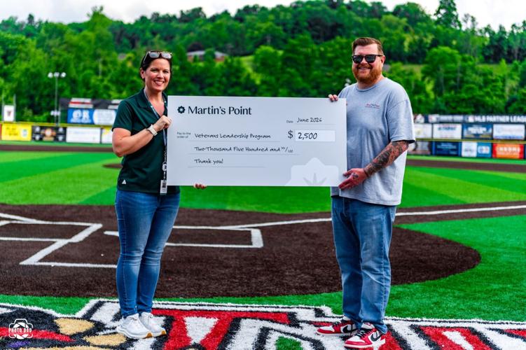 Martin's Point Presents Charitable Contribution to Veterans Leadership Program.