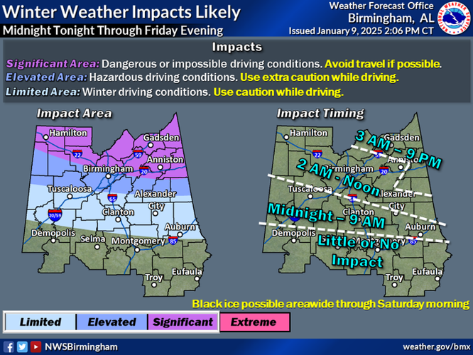 Snowfall is possible Friday, but not guaranteed