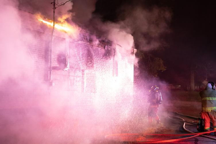 Photos: Firefighters battle blaze at McGhee Furniture Warehouse