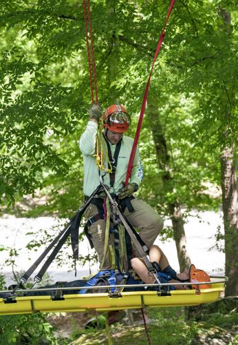Firefighter train for technical rescues at the Sportsplex