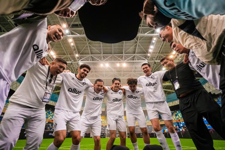 ACF x Allur celebrating after their win at Phygital Contenders Astana 2026.