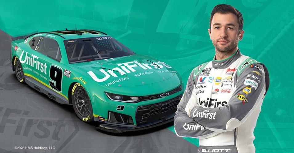 The No. 9 UniFirst Chevy makes its NASCAR season debut on March 22, 2026 with Chase Elliott at Darlington Raceway.