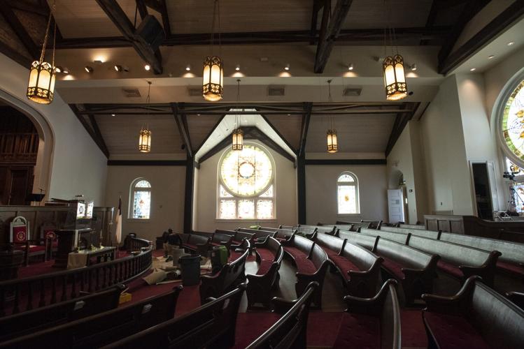 PHOTOS: First United Methodist Church starts to rebuild after fire
