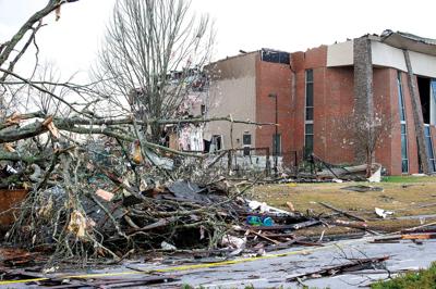 Something old in the new First Baptist Church building